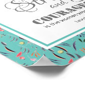 Joshua 1:9 | STERK EN KRACHTIG Inspirerend Poster (Hoek)