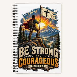 JOSHUA 1:9 Sterk en Moedig Notitieboek