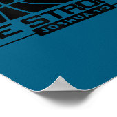 Joshua 1_9-strong & Courageous Basketball Them Poster (Hoek)