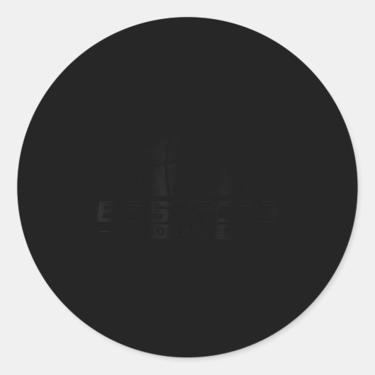 Joshua 1_9-strong &amp; Courageous Basketball Them Ronde Sticker (Voorkant)