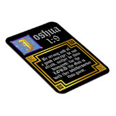 Joshua 1:9 Verlichte Bijbelprijsopgave Testament Magneet (Rechterzijde)