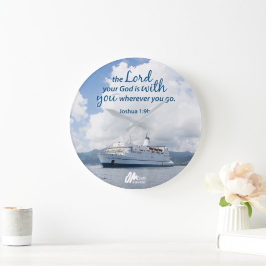 Joshua 1:9 wandklok (Huis)