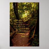 Joshua 1:9 Wees niet bang Poster (Voorkant)