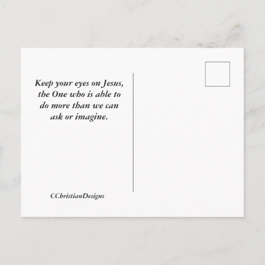 Joshua 1:9 Wees sterk en moedig, bijbelse versie Briefkaart (Achterkant)