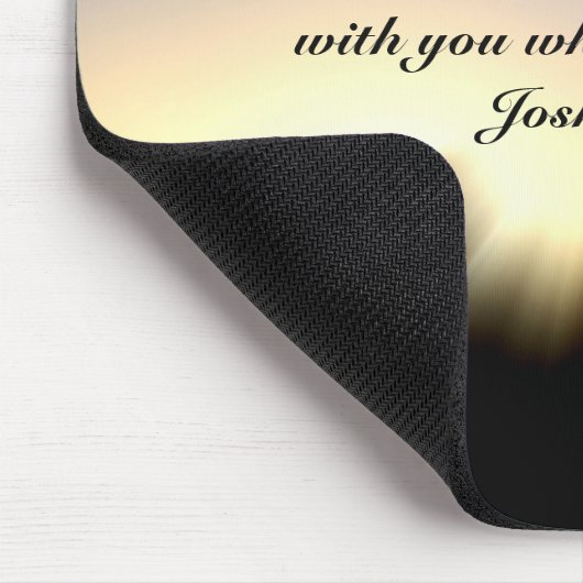 Joshua 1:9 Wees sterk en moedig Mousepad Muismat (Hoek)