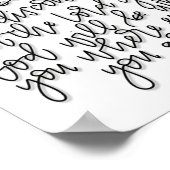 Joshua 1:9 - Wees sterk en moedig - Poster (Hoek)