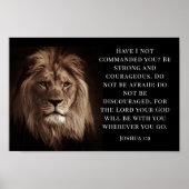 Joshua 1:9, wees sterk en moedig poster (Voorkant)
