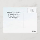 Joshua 1:9 Wees sterk en moedige Bijbelse Verse Briefkaart (Achterkant)