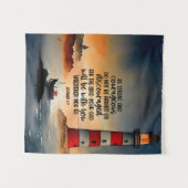 Joshua 1:9 Wees sterk en moedige Bijbelse Verse Wandkleed (Voorkant (horizontaal))