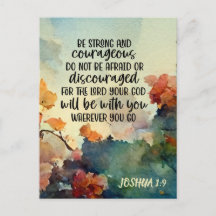 Joshua 1:9 Wees sterk en moedige Waterverf