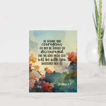 Joshua 1:9 Wees sterk en moedige Waterverf
