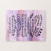 Joshua 1 be Sterke Bijbelversie Legpuzzel (Horizontaal)