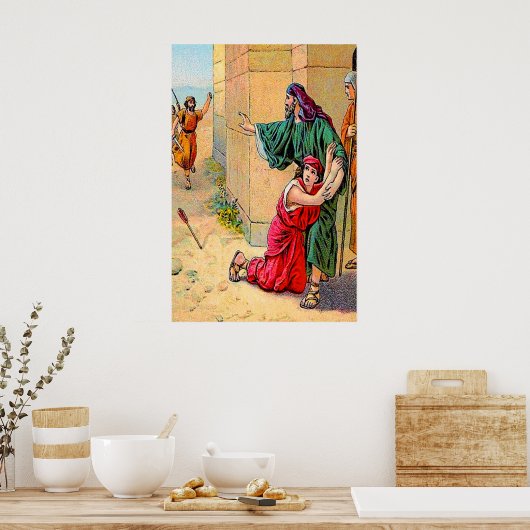 Joshua 20 steden poster Vluchtelingen (Keuken)