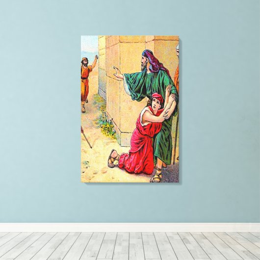 Joshua 20 steden van het Canvas van de Vluchteling (Insitu (Houten vloer))