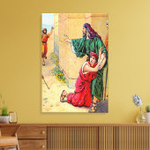 Joshua 20 steden van het Canvas van de Vluchteling Afdruk (Insitu (Woonkamer))