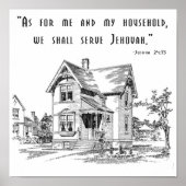 Joshua 24:15 Afdrukken Poster (Voorkant)