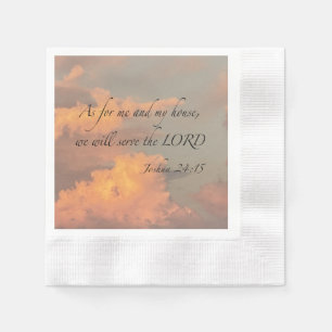 Joshua 24:15 Als voor mij en mijn... Papier Napkin Servet