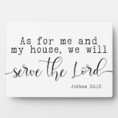 Joshua 24:15 Bijbellenhandschrift Farmhouse Fotoplaat (voorkant)