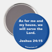 Joshua 24:15 Bijbelverse magnet (Voorkant / Achterkant)
