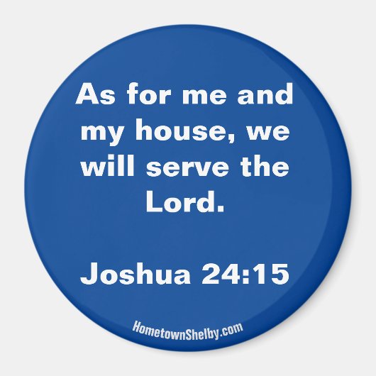 Joshua 24:15 Bijbelverse magnet (Voorkant)