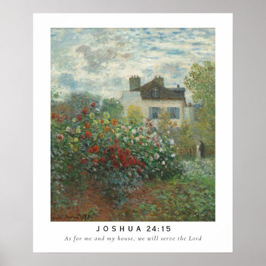 Joshua 24:15 Bijbelverse Poster (Voorkant)