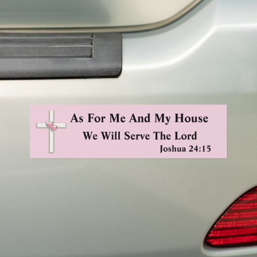 Joshua 24:15 Bumpersticker (Op auto)
