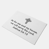 Joshua 24:15 Deurklep Deurmat (Schuin)