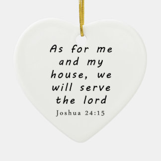 Joshua 24:15 keramisch ornament