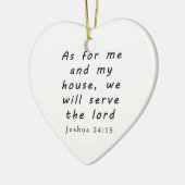 Joshua 24:15 keramisch ornament (Links)