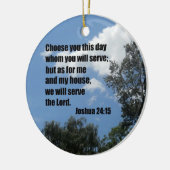 Joshua 24:15 keramisch ornament (Links)