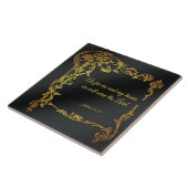 Joshua 24:15 keramische tegel tegeltje (Zijkant)