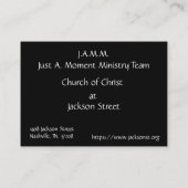 Joshua 24:15 "Kies deze dag" Visitekaartje (Achterkant)