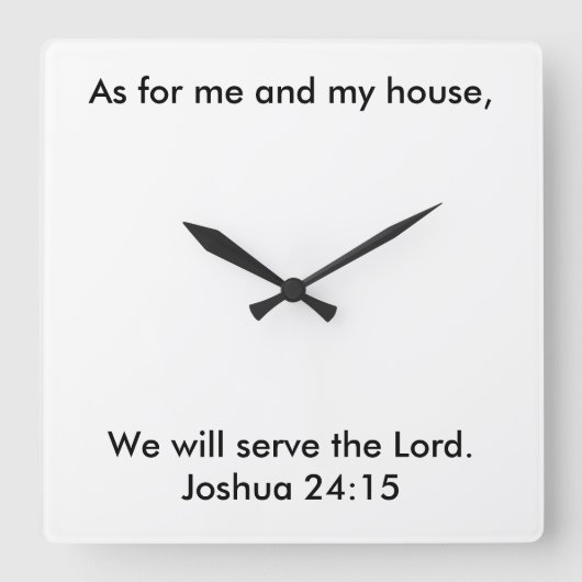 Joshua 24:15 klok (Voorkant)