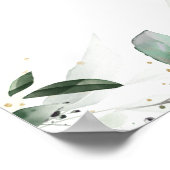 Joshua 24:15 Naadloze grenzen van bladeren Poster (Hoek)