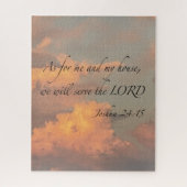 Joshua 24:15 Net als voor mij en... Jigzaag Puzzle Legpuzzel (Verticaal)
