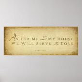 Joshua 24:15 poster (Voorkant)