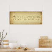 Joshua 24:15 poster (Keuken)