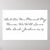 Joshua 24:15 poster (Voorkant)
