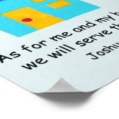 Joshua 24:15 poster (Hoek)