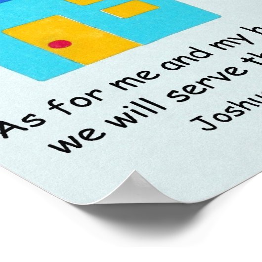 Joshua 24:15 poster (Hoek)