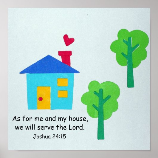Joshua 24:15 poster (Voorkant)