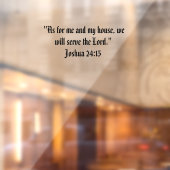 Joshua 24:15 raamsticker (Vel 2)