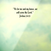 Joshua 24:15 raamsticker (Vel 3)