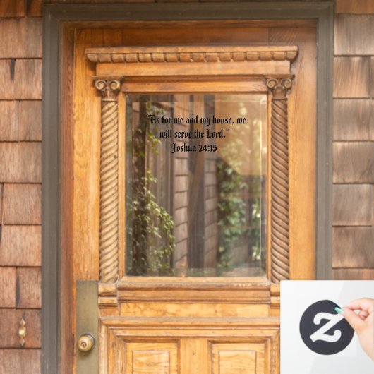 Joshua 24:15 raamsticker (Huis Deur)