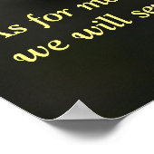 Joshua 24:15 Rood en Geel Tulp Poster (Hoek)