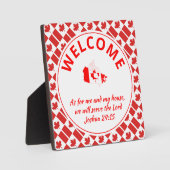 Joshua 24:15 uur voor mij en mijn huis CANADA Fotoplaat (Voorkant)