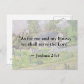 Joshua 24:15 Van Gogh House Briefkaart (Voorkant / Achterkant)