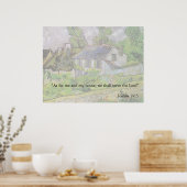 Joshua 24:15 Van Gogh House Poster (Keuken)