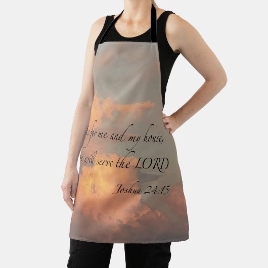 Joshua 24:15 Voor mij en... Schort (Insitu)