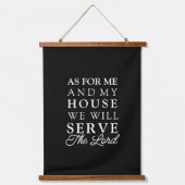 Joshua 24:15 Wat mij en mijn Parlement betreft Bij Hangend Wandkleed (Voorkant)